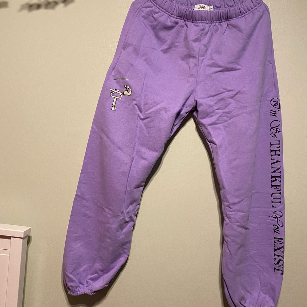 Thankful For You Lavender Sweatpants